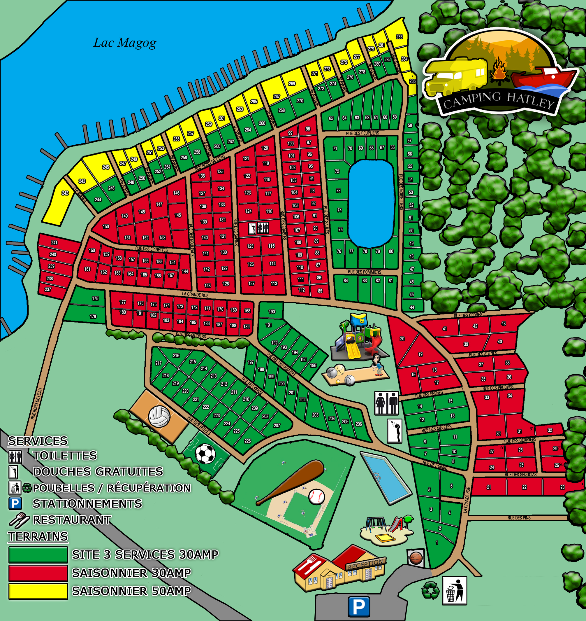 Map Camping Hatley Camping Hatley